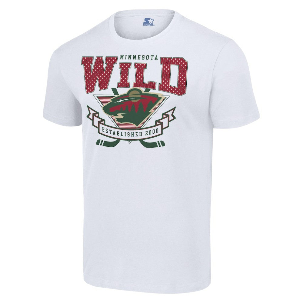 Minnesota Wild Starter Team Logo Graphic T-Shirt - White | US 201591805