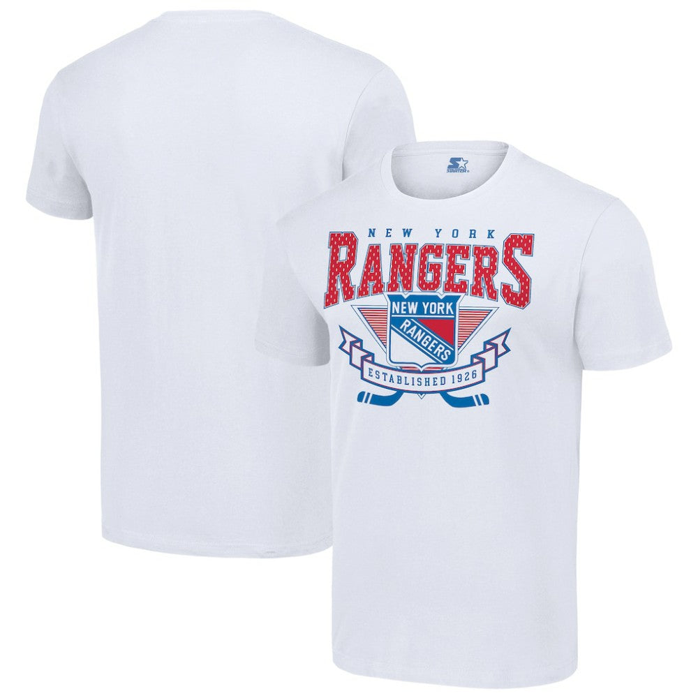 New York Rangers Starter Team Logo Graphic T-Shirt - White | US 201591814