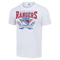 New York Rangers Starter Team Logo Graphic T-Shirt - White | US 201591814