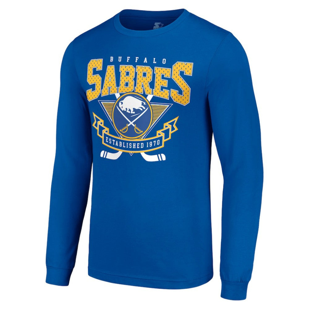 Buffalo Sabres Starter Team Logo Graphic Long Sleeve T-Shirt - Royal | US 201591817