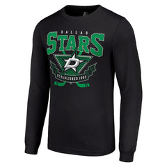 Dallas Stars Starter Team Logo Graphic Long Sleeve T-Shirt - Black | US 201591831