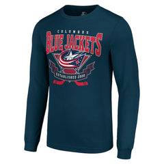 Columbus Blue Jackets Starter Team Logo Graphic Long Sleeve T-Shirt - Navy | US 201591873