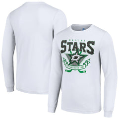 Dallas Stars Starter Team Logo Graphic Long Sleeve T-Shirt - White | US 201591879