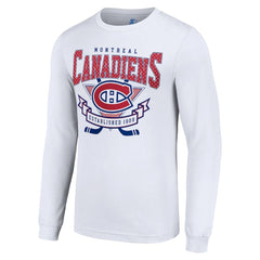 Montreal Canadiens Starter Team Logo Graphic Long Sleeve T-Shirt - White | US 201591891