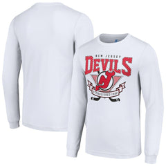 New Jersey Devils Starter Team Logo Graphic Long Sleeve T-Shirt - White | US 201591892