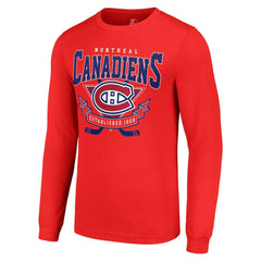 Montreal Canadiens Starter Team Logo Graphic Long Sleeve T-Shirt - Red | US 201591897
