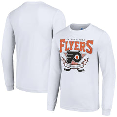 Philadelphia Flyers Starter Team Logo Graphic Long Sleeve T-Shirt - White | US 201591901