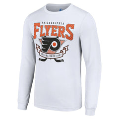 Philadelphia Flyers Starter Team Logo Graphic Long Sleeve T-Shirt - White | US 201591901