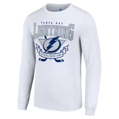 Tampa Bay Lightning Starter Team Logo Graphic Long Sleeve T-Shirt - White | US 201591904