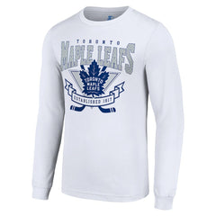 Toronto Maple Leafs Starter Team Logo Graphic Long Sleeve T-Shirt - White | US 201591908