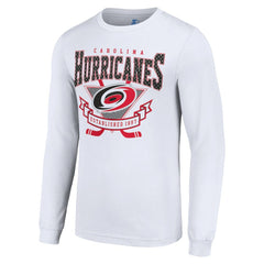 Carolina Hurricanes Starter Team Logo Graphic Long Sleeve T-Shirt - White | US 201591921