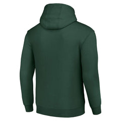 Minnesota Wild Starter Team Logo Graphic Fleece Tri-Blend Pullover Hoodie - Olive | US 201591946