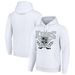 Los Angeles Kings Starter Team Logo Graphic Fleece Tri-Blend Pullover Hoodie - White | US 201591958