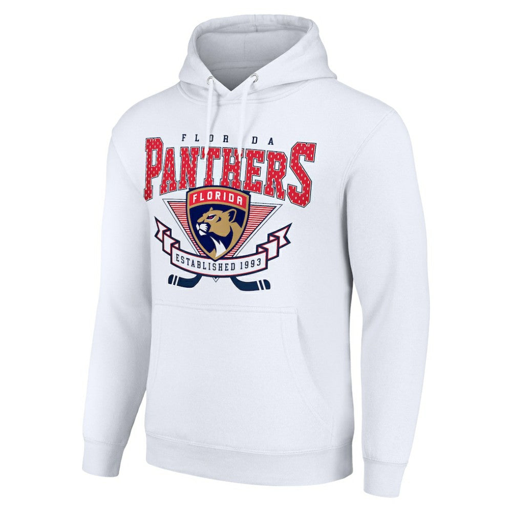 Florida Panthers Starter ‘80s Inspired Team Logo Graphic Pullover Hoodie - White | US 201591965