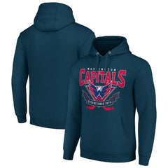 Washington Capitals Starter Team Logo Graphic Fleece Tri-Blend Pullover Hoodie - Navy | US 201591970