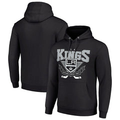 Los Angeles Kings Starter Team Logo Graphic Fleece Tri-Blend Pullover Hoodie - Black | US 201592000