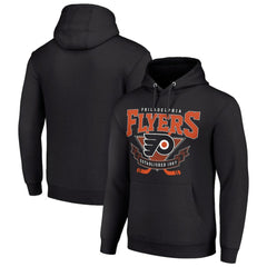 Philadelphia Flyers Starter Team Logo Graphic Fleece Tri-Blend Pullover Hoodie - Black | US 201592012