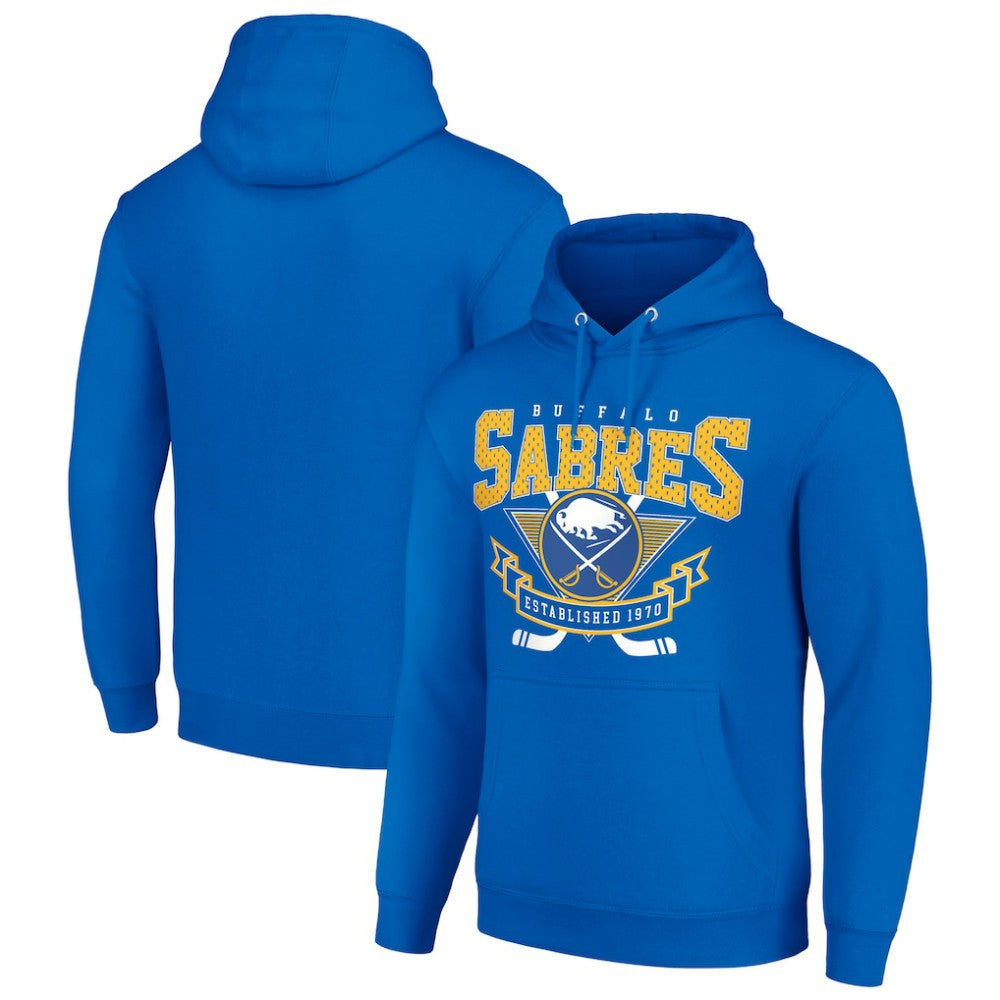 Buffalo Sabres Starter Team Logo Graphic Fleece Tri-Blend Pullover Hoodie - Royal | US 201592018