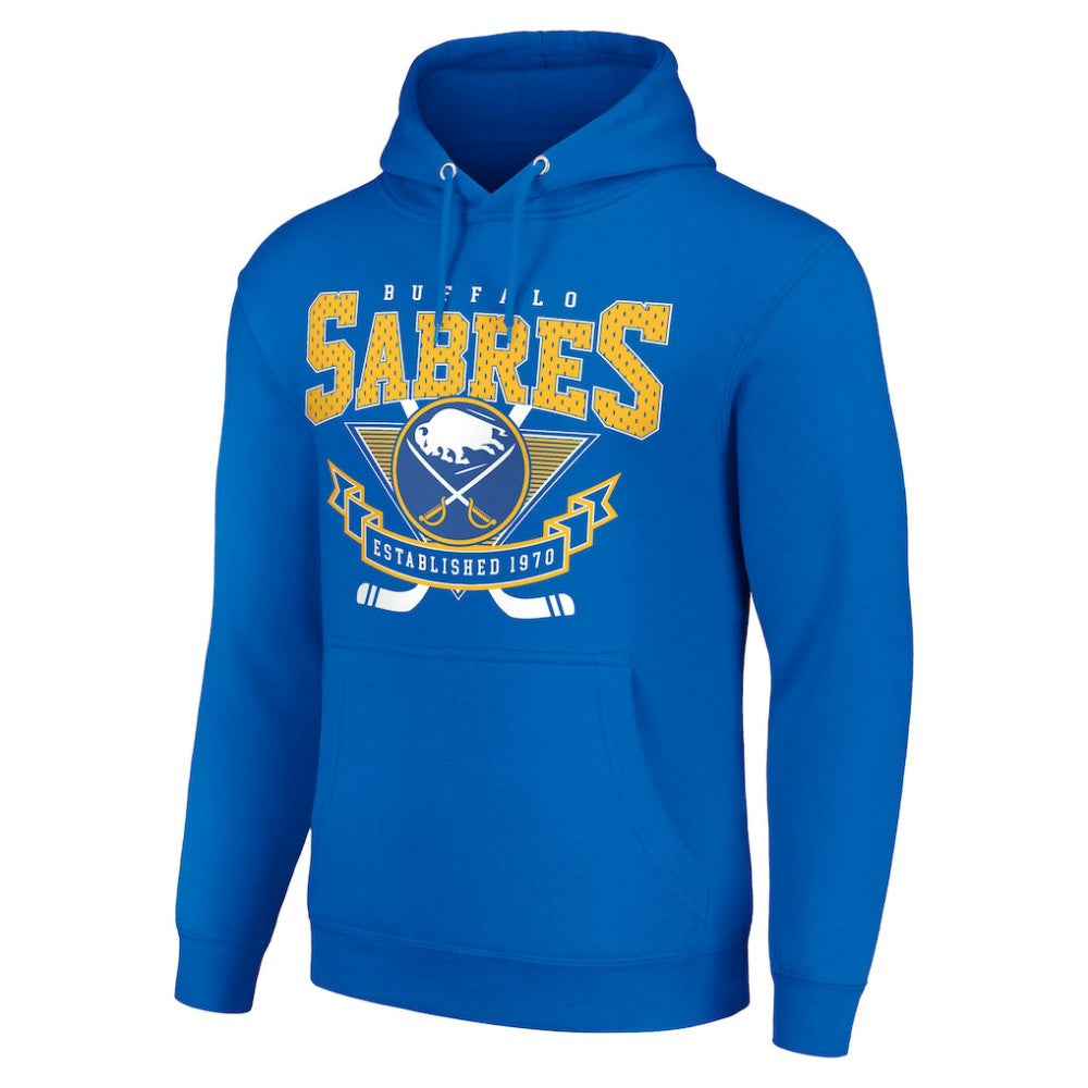 Buffalo Sabres Starter Team Logo Graphic Fleece Tri-Blend Pullover Hoodie - Royal | US 201592018