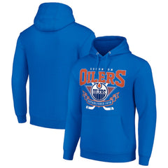Edmonton Oilers Starter Team Logo Graphic Fleece Tri-Blend Pullover Hoodie - Royal | US 201592020