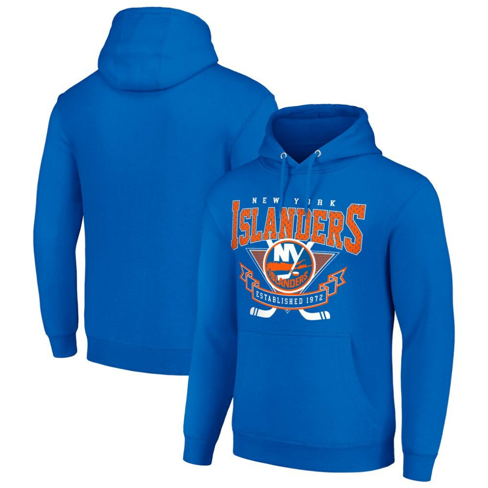 New York Islanders Starter Team Logo Graphic Fleece Tri-Blend Pullover Hoodie - Royal | US 201592024