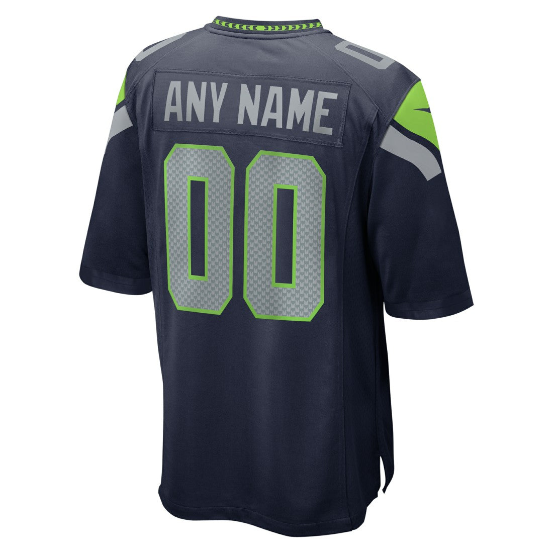 Seattle Seahawks Custom Game Jersey - College Navy Jerseys