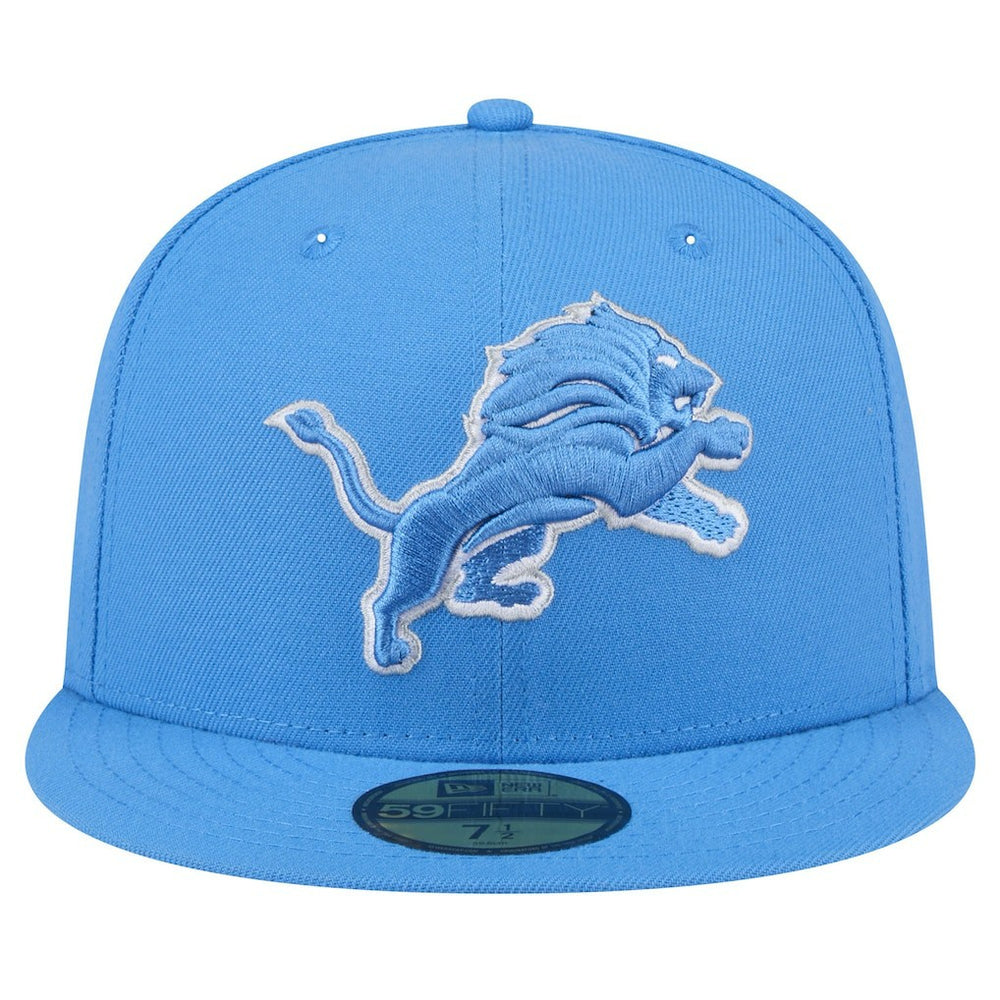 Detroit Lions New Era Omaha 59FIFTY Fitted Hat - Blue Hats