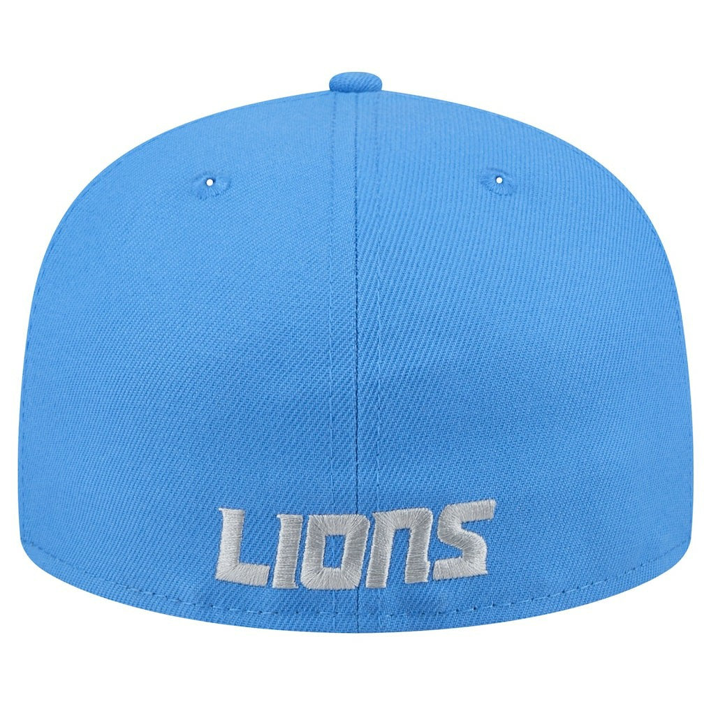 Detroit Lions New Era Omaha 59FIFTY Fitted Hat - Blue Hats