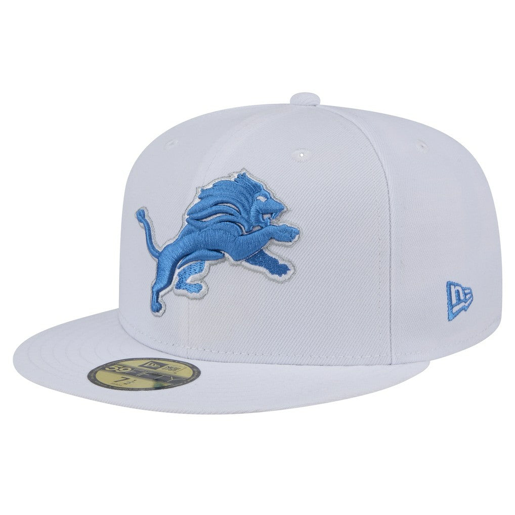 Detroit Lions New Era Omaha 59FIFTY Fitted Hat - White Hats
