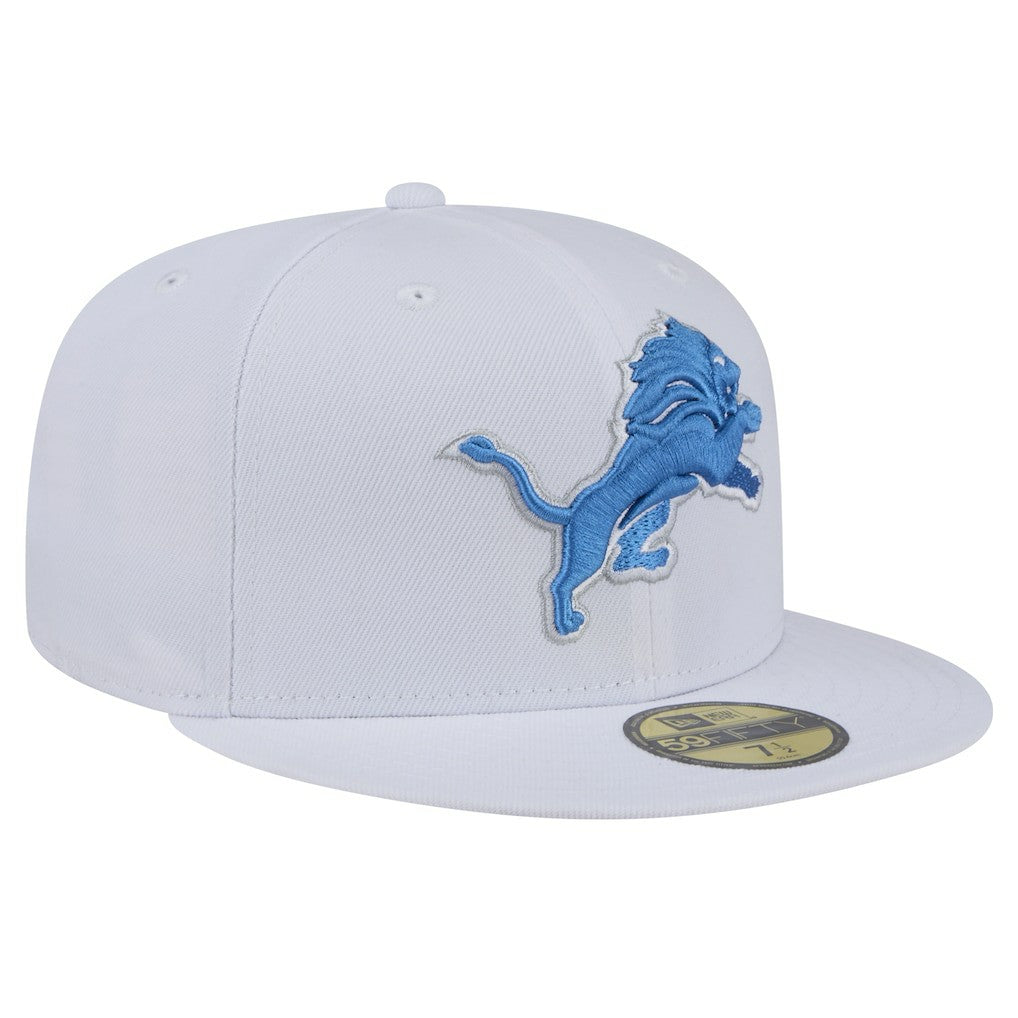 Detroit Lions New Era Omaha 59FIFTY Fitted Hat - White Hats