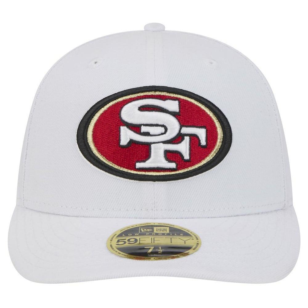 San Francisco 49ers New Era Omaha Low Profile 59FIFTY Fitted Hat - White Hats