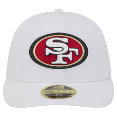 San Francisco 49ers New Era Omaha Low Profile 59FIFTY Fitted Hat - White Hats