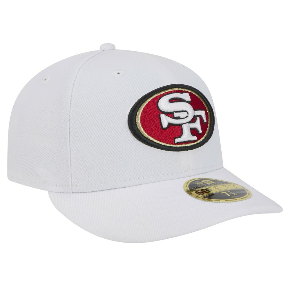 San Francisco 49ers New Era Omaha Low Profile 59FIFTY Fitted Hat - White Hats