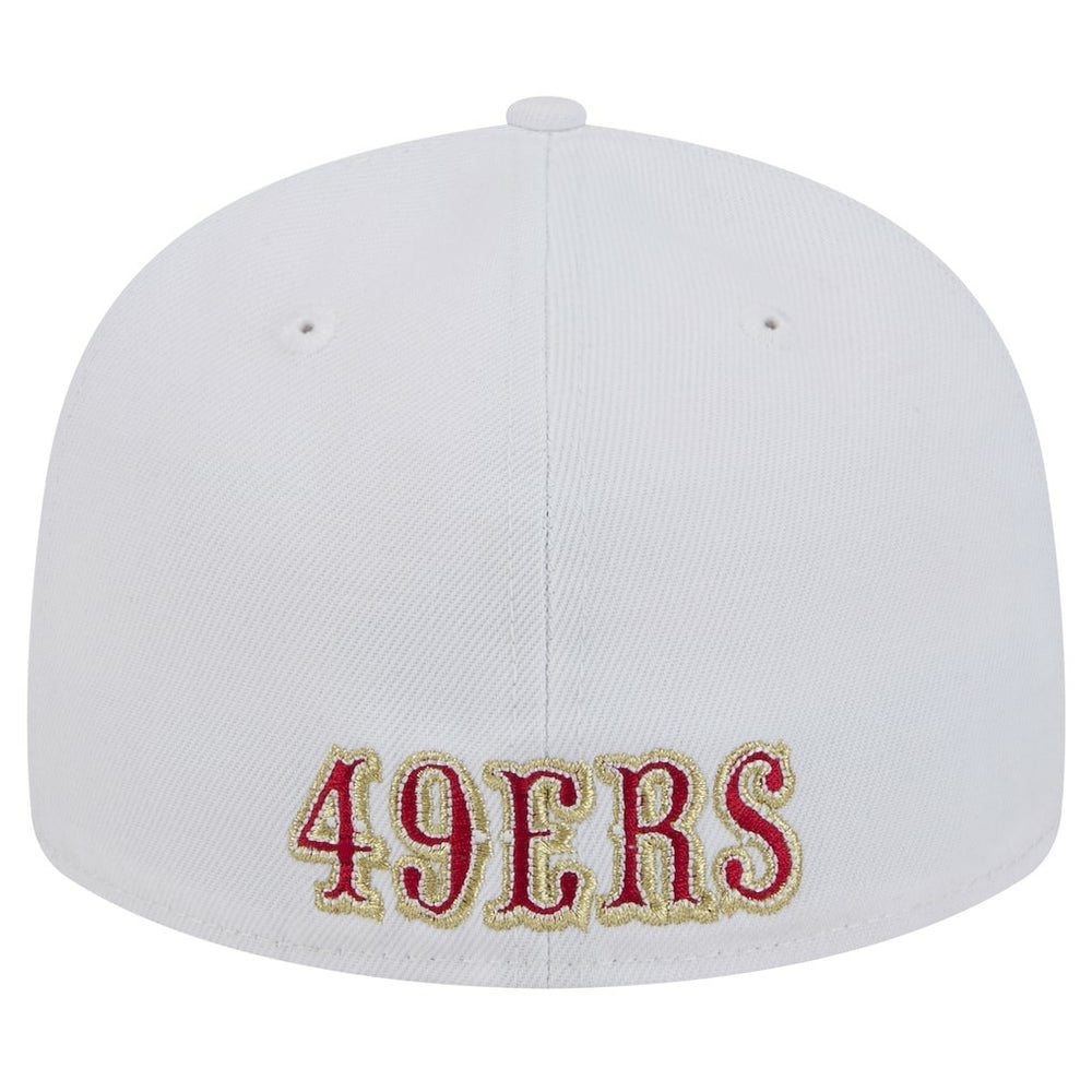 San Francisco 49ers New Era Omaha Low Profile 59FIFTY Fitted Hat - White Hats