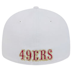 San Francisco 49ers New Era Omaha Low Profile 59FIFTY Fitted Hat - White Hats