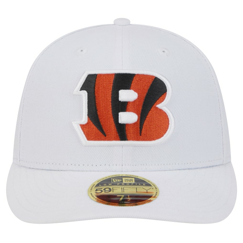 Cincinnati Bengals New Era Omaha Low Profile 59FIFTY Fitted Hat - White Hats