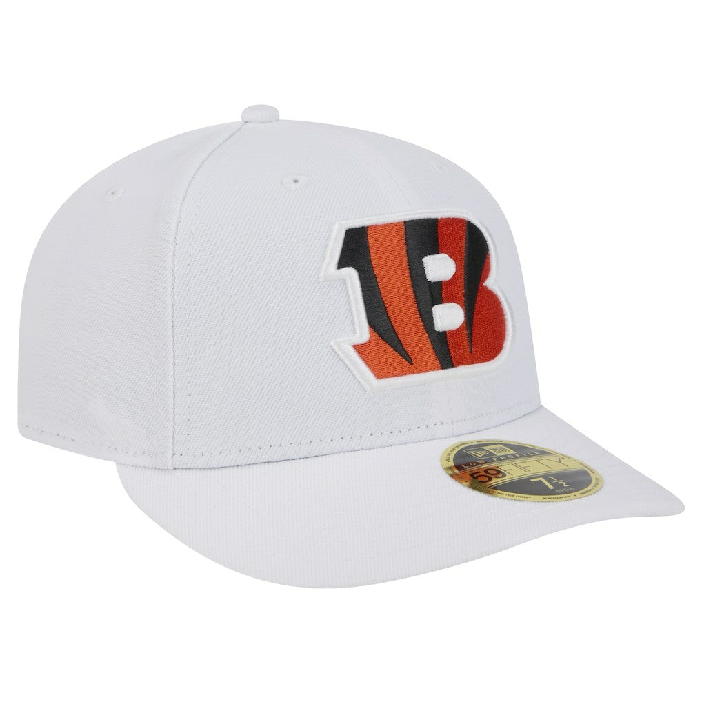 Cincinnati Bengals New Era Omaha Low Profile 59FIFTY Fitted Hat - White Hats