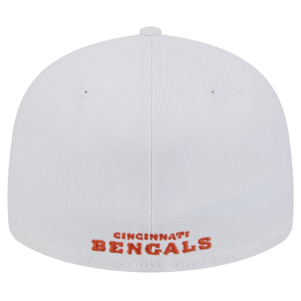 Cincinnati Bengals New Era Omaha Low Profile 59FIFTY Fitted Hat - White Hats