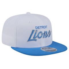 Detroit Lions New Era Sparky 9FIFTY Snapback Hat - White/Blue Hats