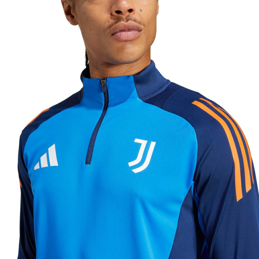 Juventus 2024/25 AEROREADY Raglan Quarter-Zip Training Top Blue - Adidas
