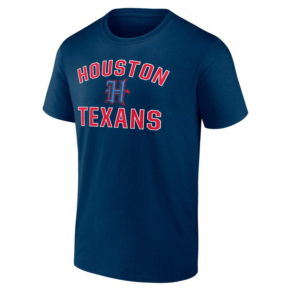 Houston Texans Secondary Logo Victory Arch T-Shirt - Navy T-shirts