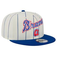 Atlanta Braves New Era Jersey Pinstripe 9FIFTY Snapback Hat - White Jerseys