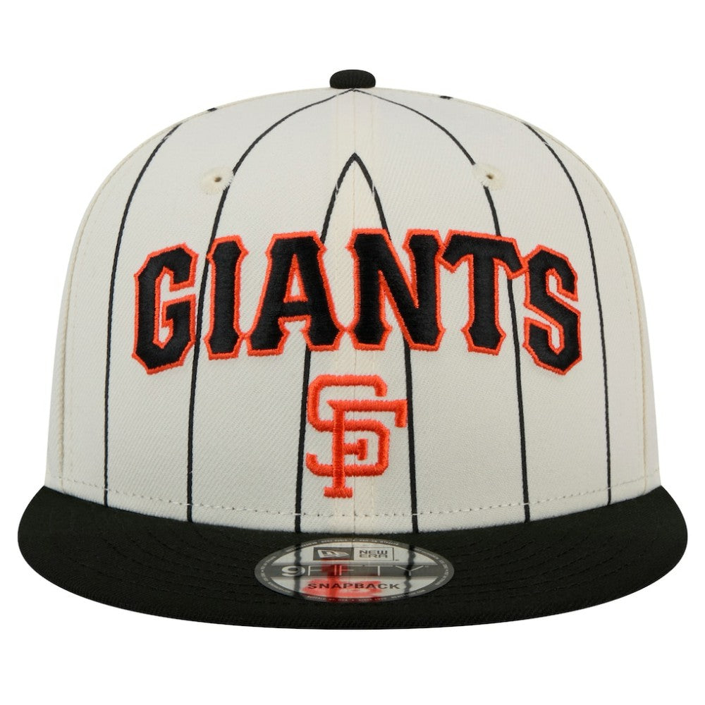 San Francisco Giants New Era Jersey Pinstripe 9FIFTY Snapback Hat - White Jerseys