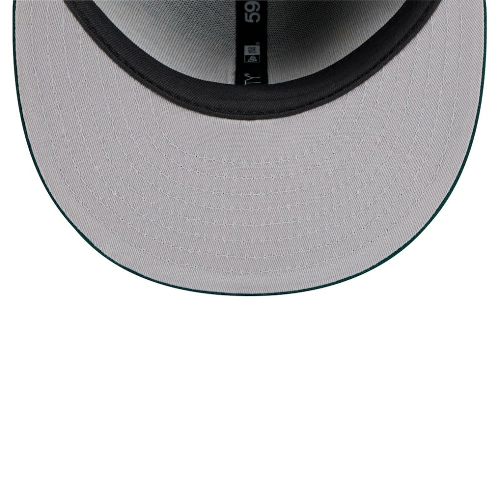 Athletics New Era Shadow Stitch 59FIFTY Fitted Hat - Black Hats
