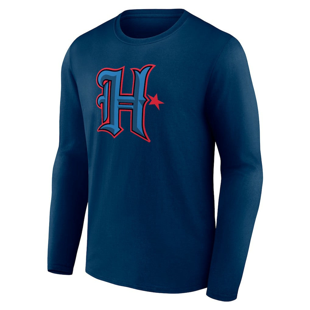 Houston Texans Secondary Logo Long Sleeve T-Shirt - Navy T-shirts