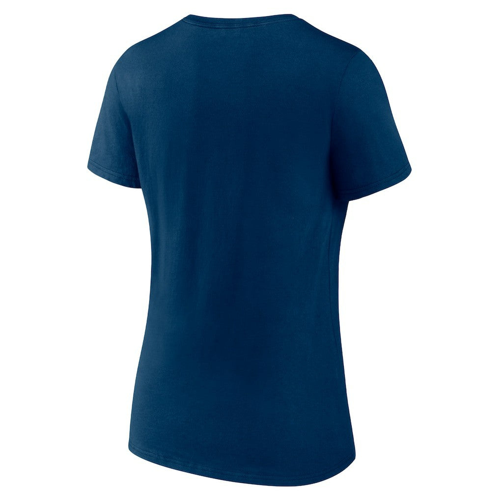 Houston Texans Women's Secondary Logo V-Neck T-Shirt - Navy T-shirts
