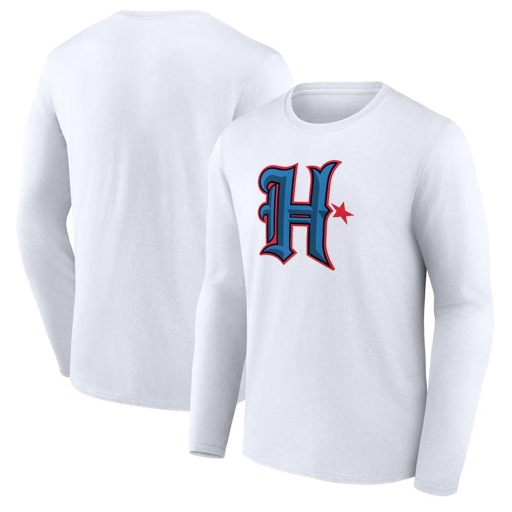 Houston Texans Secondary Logo Long Sleeve T-Shirt - White T-shirts