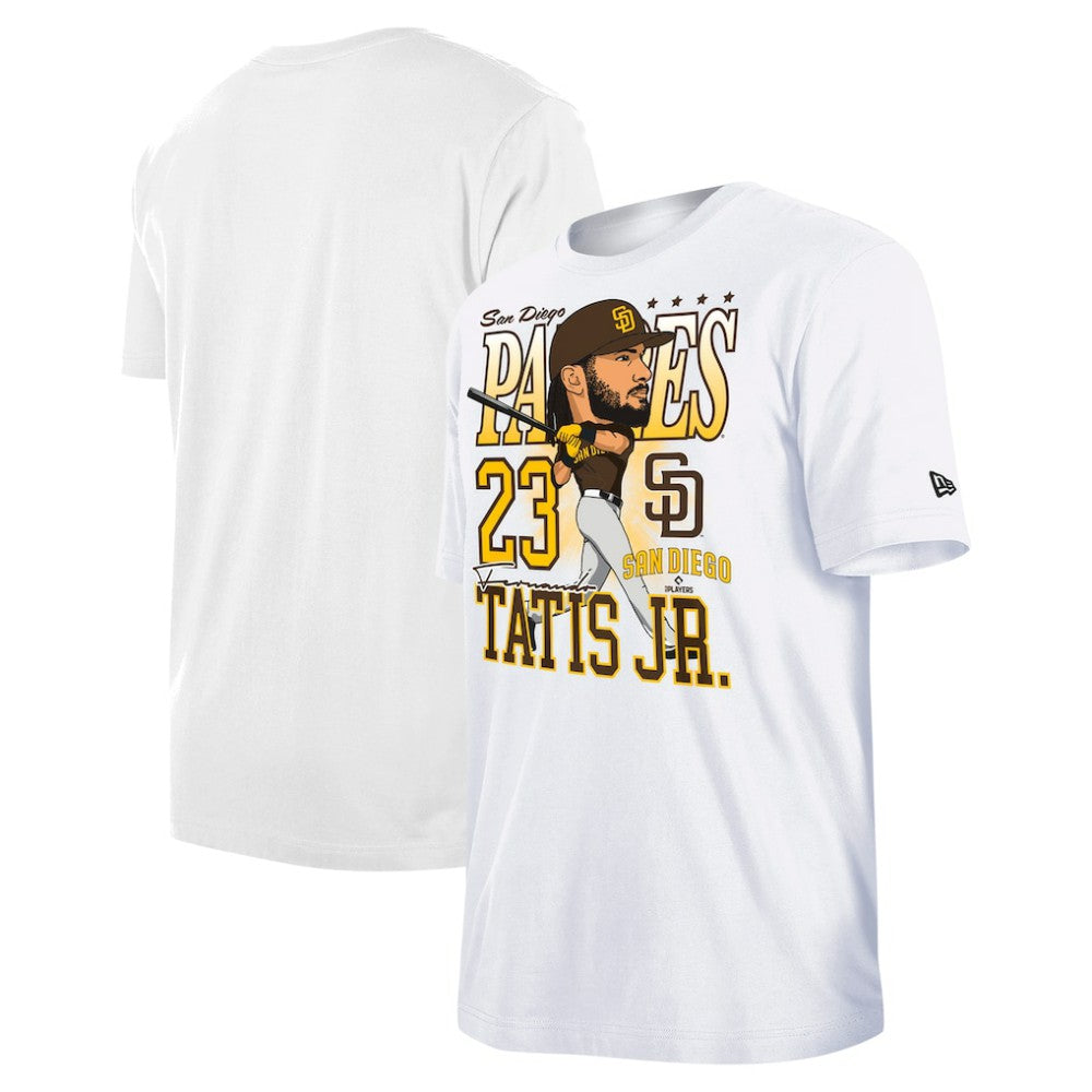 Fernando Tatis Jr. San Diego Padres New Era Caricature T-Shirt - White T-shirts