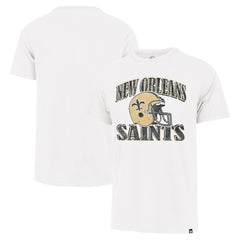 New Orleans Saints '47 Overrun Franklin Throwback T-Shirt - Cream T-shirts