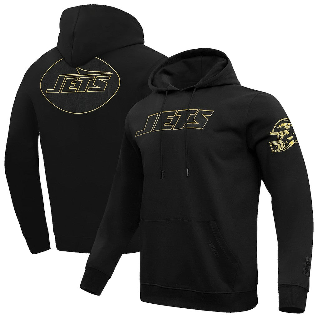 New York Jets Pro Standard Classic Chenille Pullover Hoodie - Black Hoodies